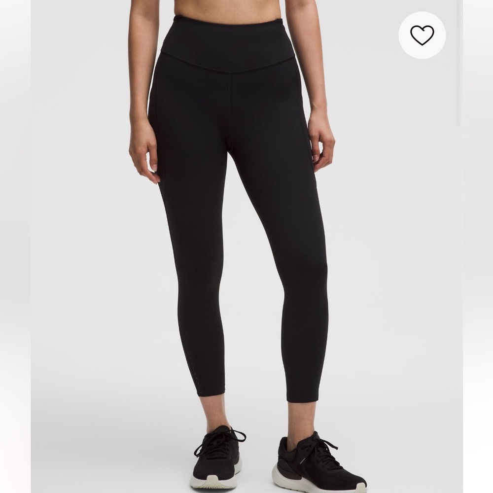 Lululemon fast and free 25” black leggings